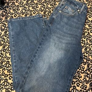 Forever 21 Straight Blue Jeans